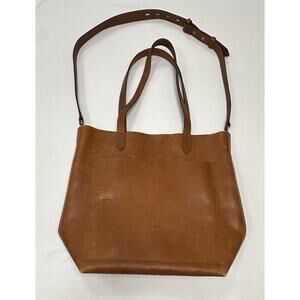 Madewell Medium English Saddle Tote Bag Leather
